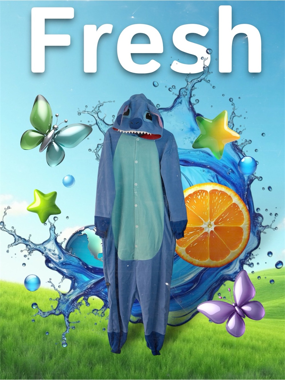 STITCH | Pajama Style Costume | Unisex Size L - Picture 11 of 13
